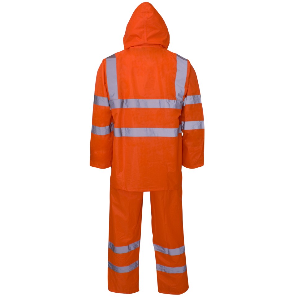 Polyester/PVC Hi Vis Rainwear - Rainsuit
