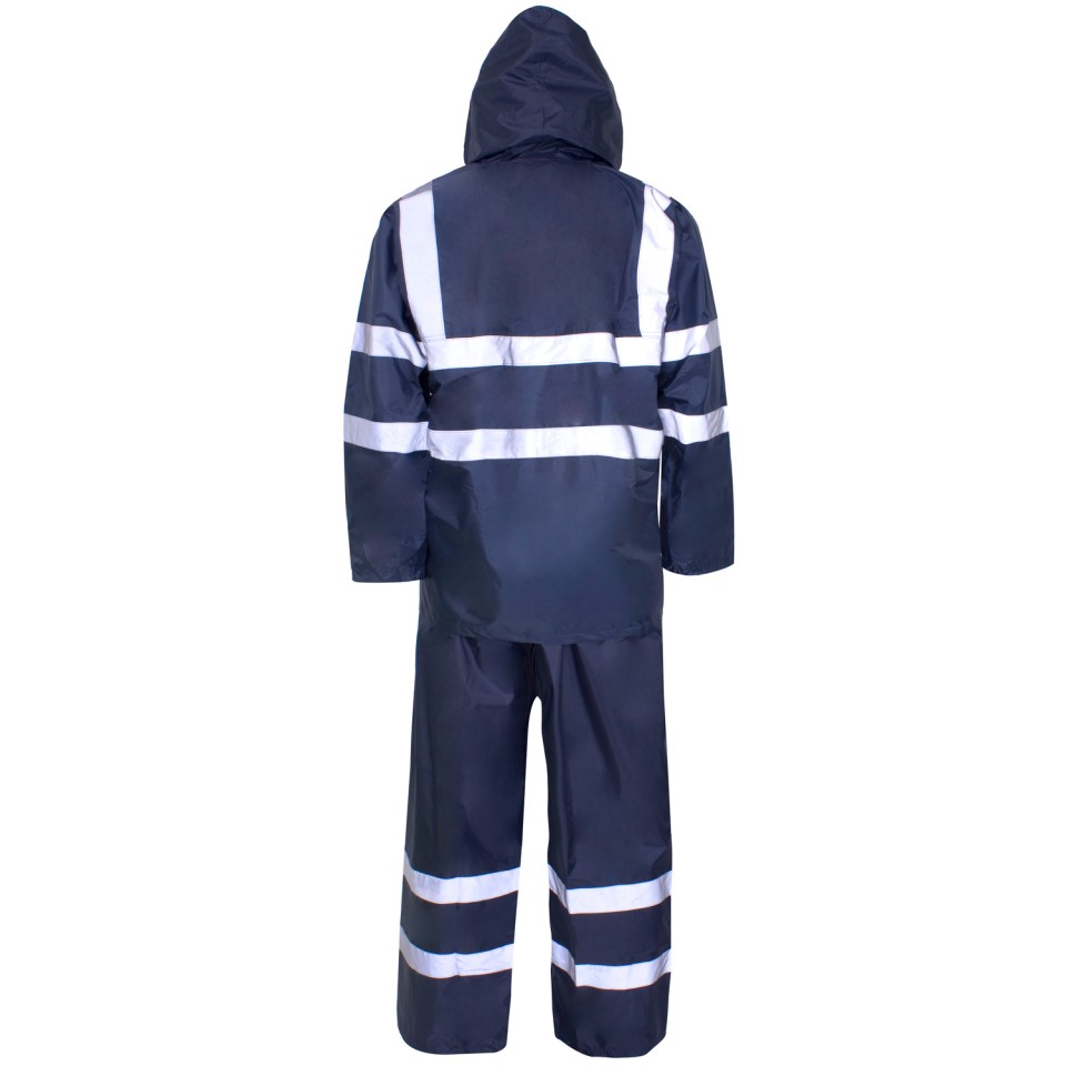 Polyester/PVC Hi Vis Rainwear - Rainsuit