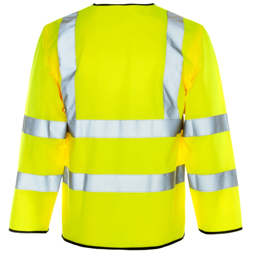 Hi Vis Long Sleeved Vest - Velcro