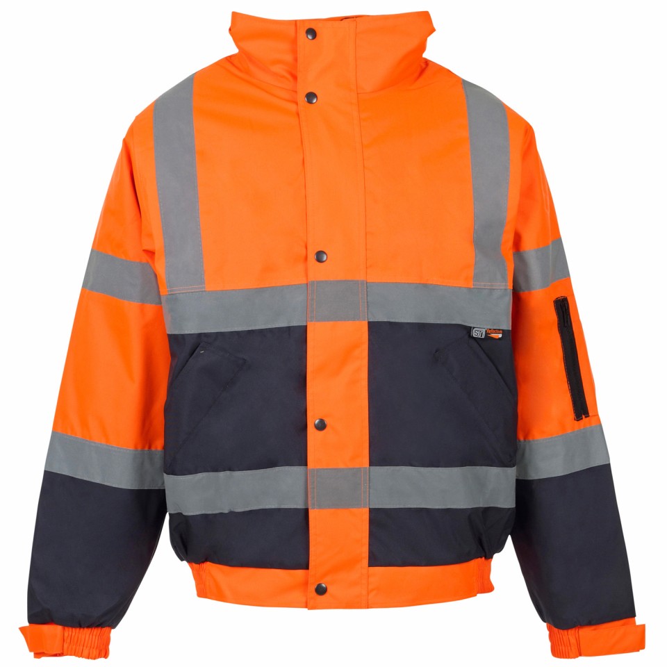 Hi Vis 2 Tone Bomber Jacket