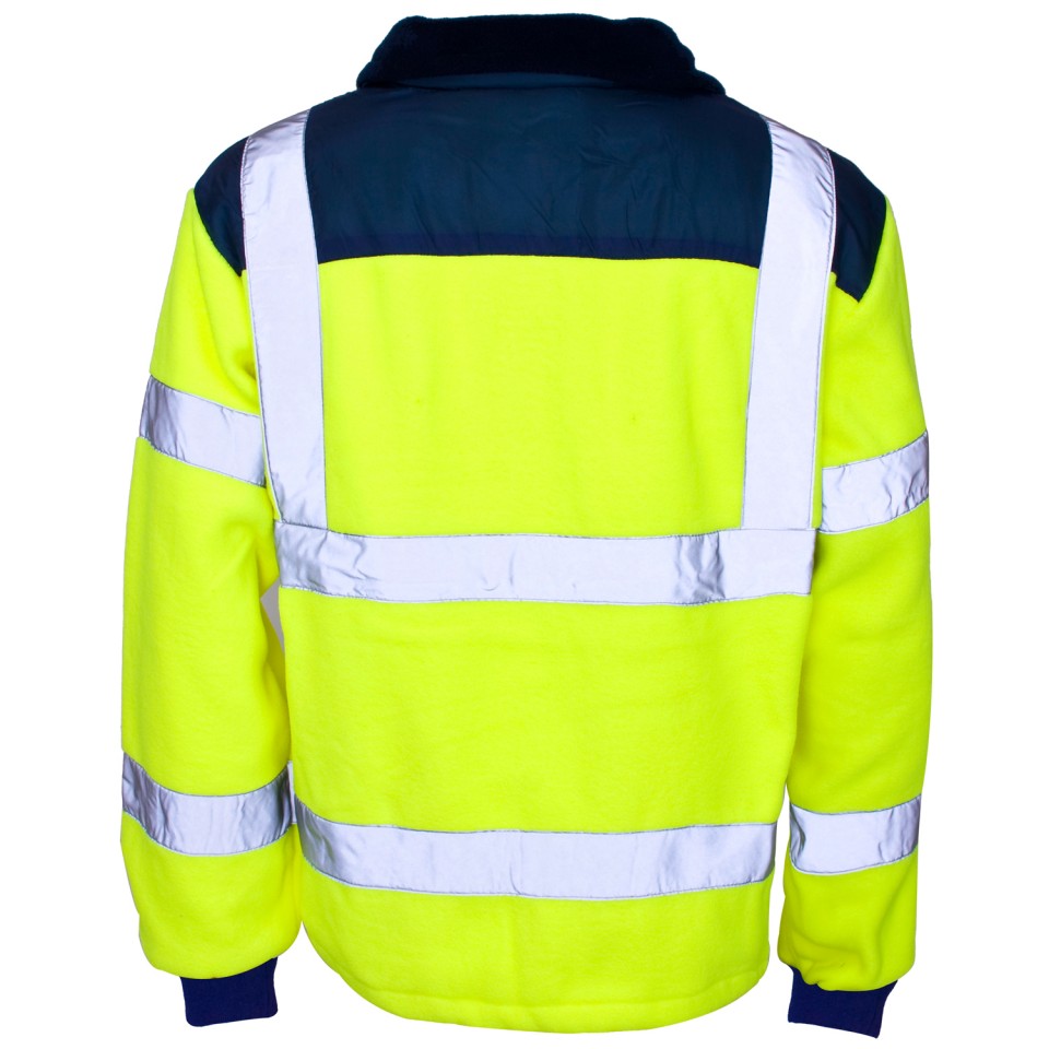 Hi Vis Fleece Jacket - Rain Patch Hi Vis Fleece Jacket - Rain Patch