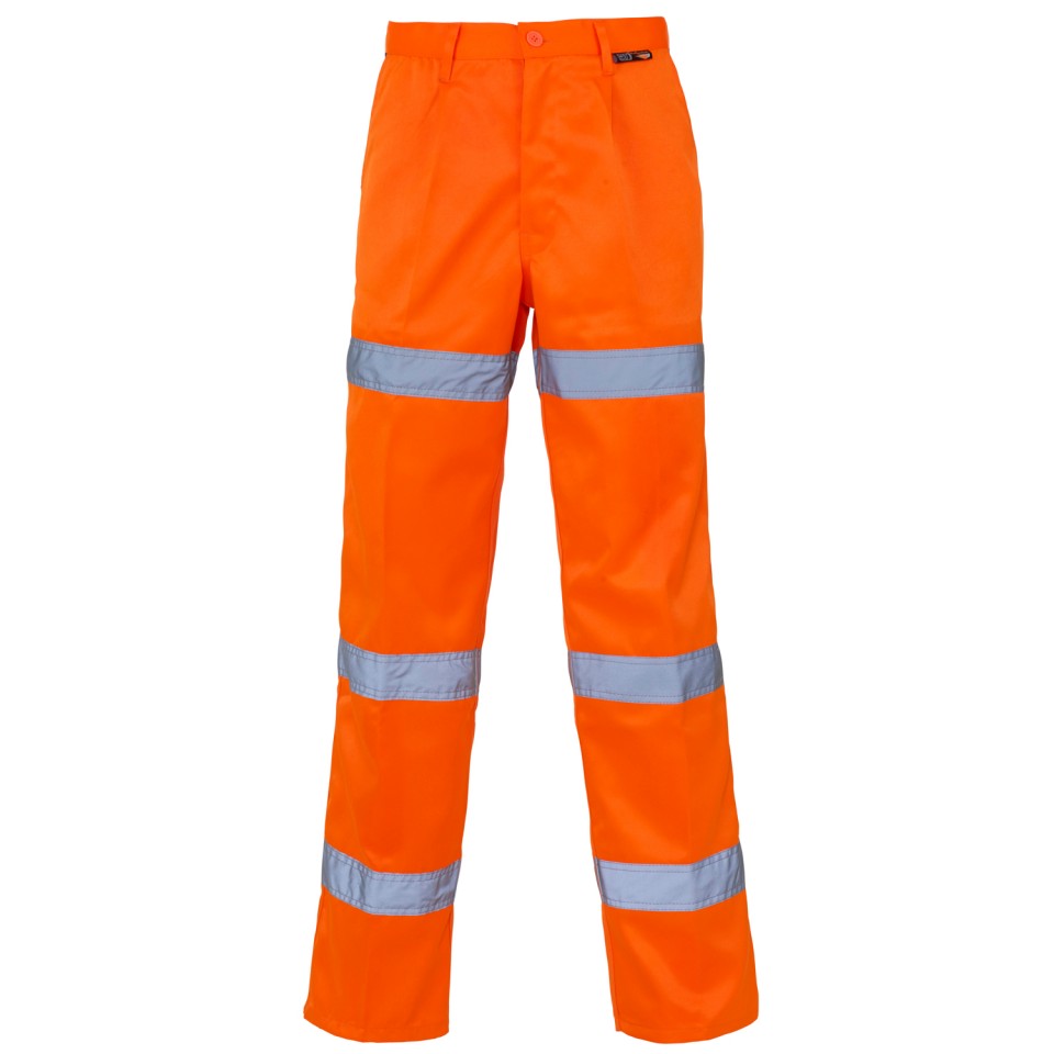 Hi Vis 3 Band Polycotton Trousers